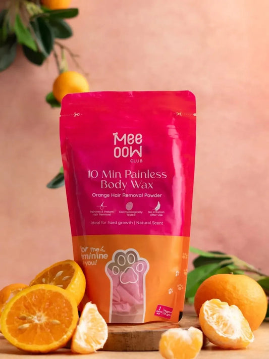 4-in-1 MEEO0W BODY HAIR REMOVAL WAX POWDER