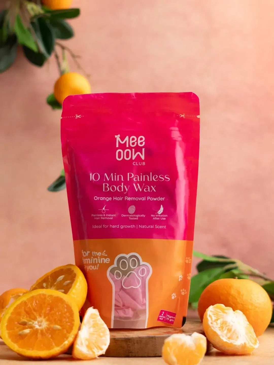 4-in-1 MEEO0W BODY HAIR REMOVAL WAX POWDER